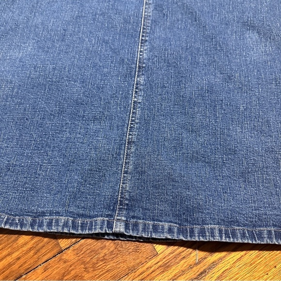 Vintage Faded Glory Medium Wash Blue Jean Denim Maxi Skirt Women’s Plus Size 24W - Picture 8 of 16